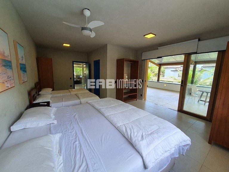 Casa para temporada em Itamambuca, com 4 dormitórios, piscin