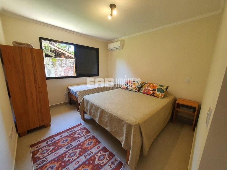 Casa com 4 suítes, a 170m do mar, na praia de Itamambuca, Ub