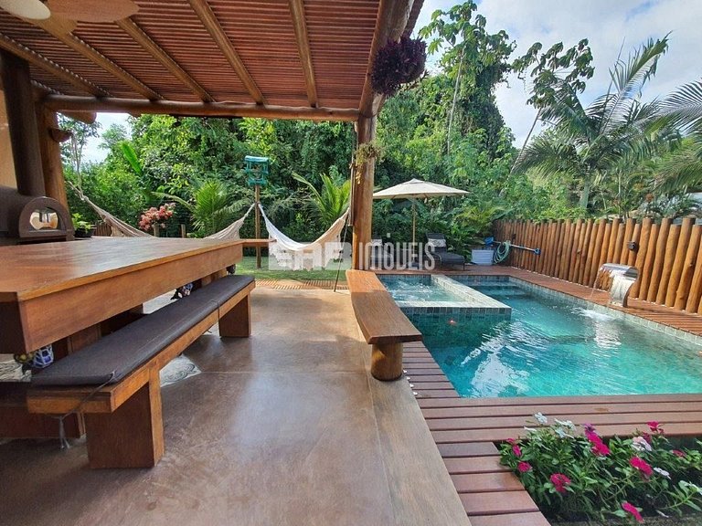 Casa com 4 suítes para temporada em Itamambuca