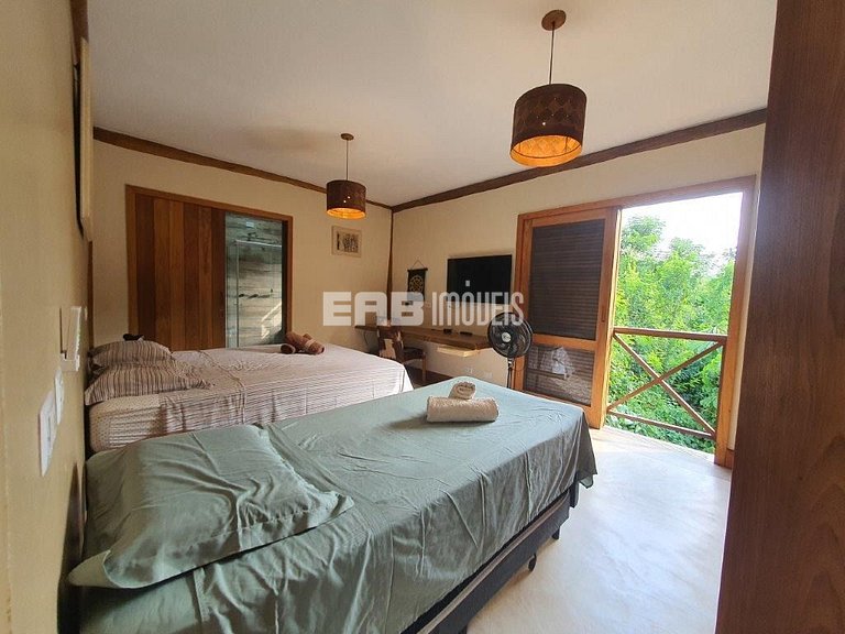 Casa com 4 suítes para temporada em Itamambuca