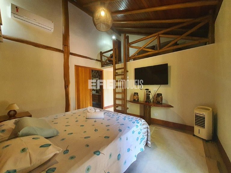 Casa com 4 suítes para temporada em Itamambuca