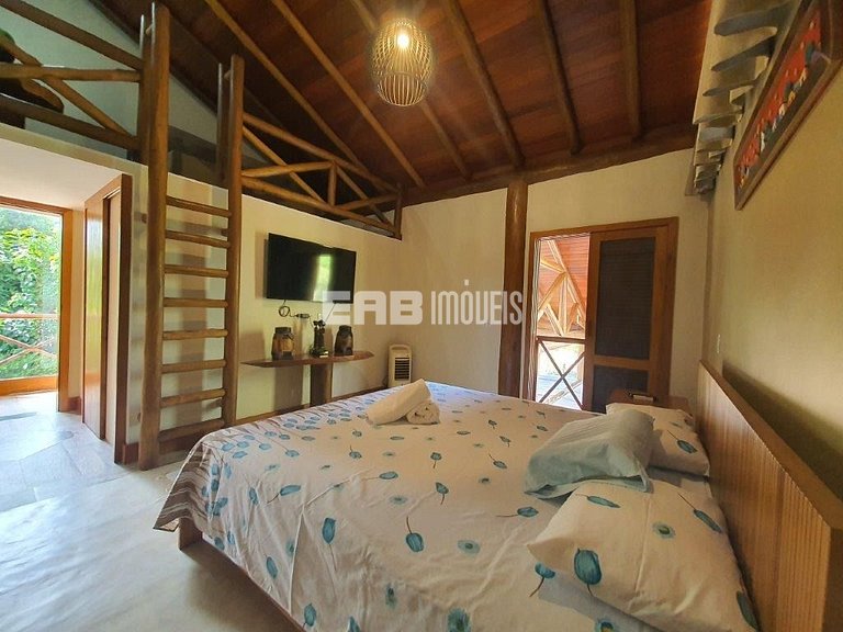 Casa com 4 suítes para temporada em Itamambuca