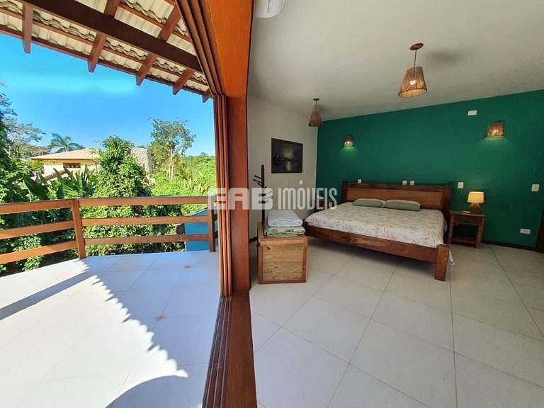 Casa com 5 suítes para locação de temporada em Itamambuca