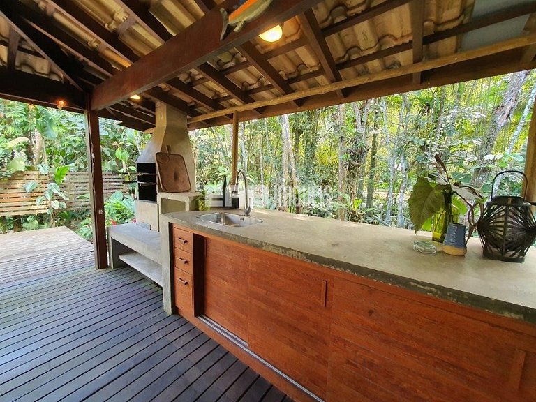 Charmosa casa de praia para locação em Itamambuca