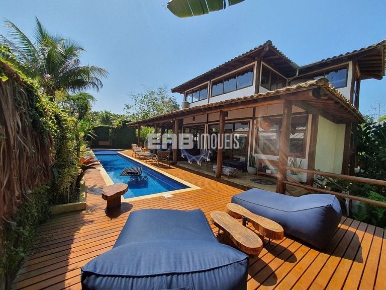 Casa para 8 pessoas a 50m da praia de Itamambuca