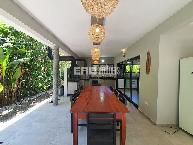 Casa para 7 pessoas a 60m do mar em Itamambuca