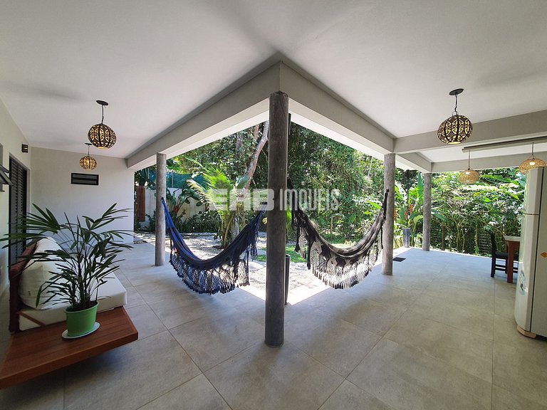 Casa para 7 pessoas a 60m do mar em Itamambuca