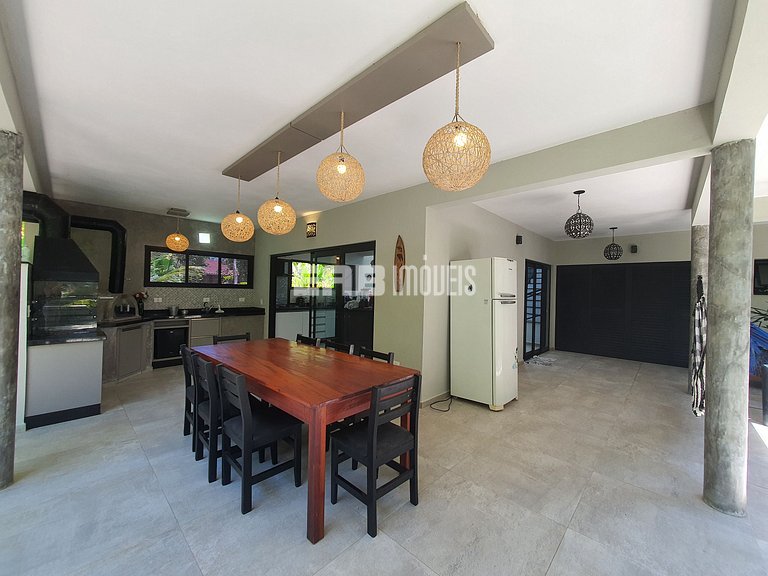 Casa para 7 pessoas a 60m do mar em Itamambuca