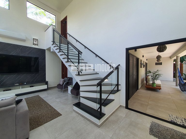 Casa para 7 pessoas a 60m do mar em Itamambuca