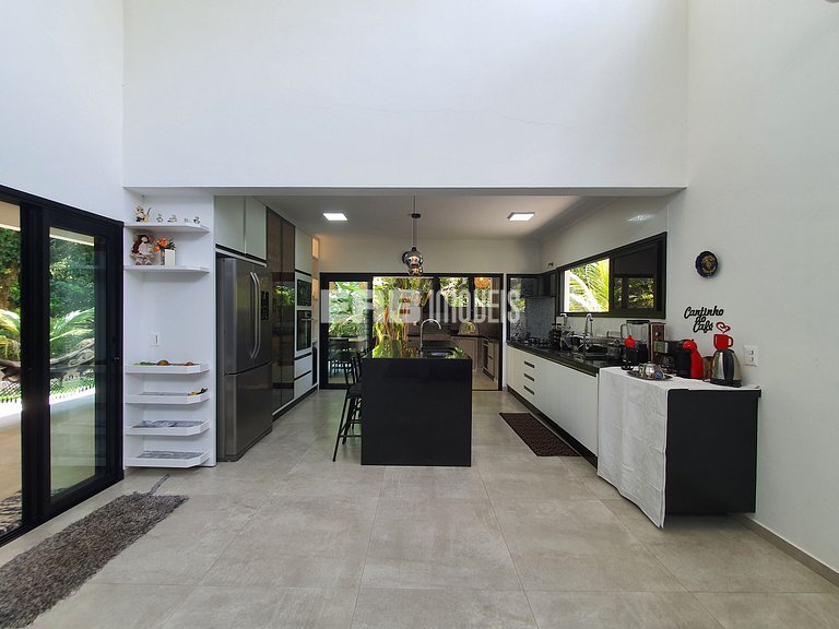 Casa para 7 pessoas a 60m do mar em Itamambuca