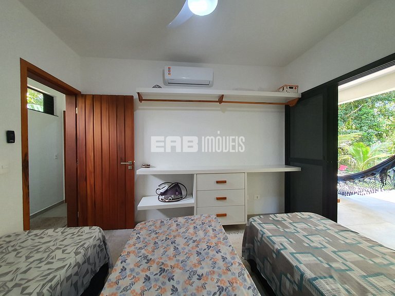 Casa para 7 pessoas a 60m do mar em Itamambuca