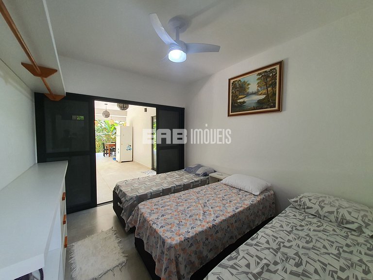 Casa para 7 pessoas a 60m do mar em Itamambuca