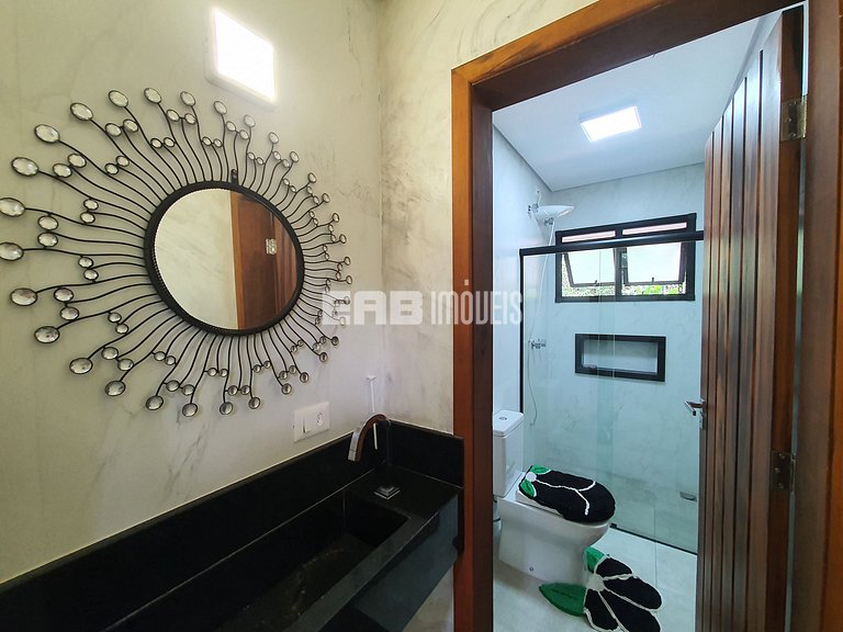 Casa para 7 pessoas a 60m do mar em Itamambuca