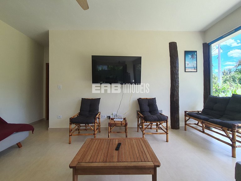 Casa espaçosa para locação de temporada em Itamambuca