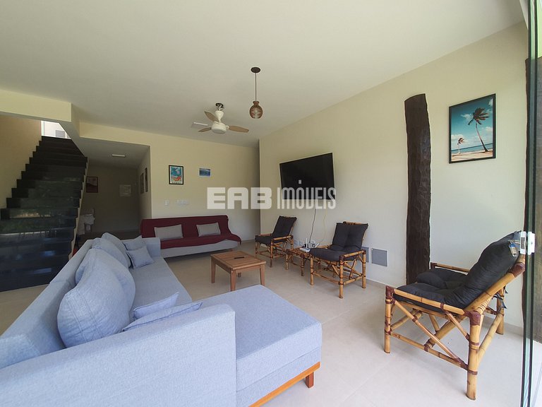 Casa espaçosa para locação de temporada em Itamambuca