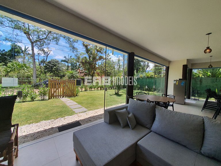 Casa espaçosa para locação de temporada em Itamambuca