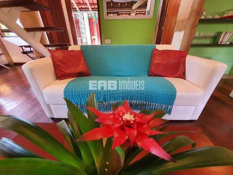 Piscina, 4 suítes, 90m do mar