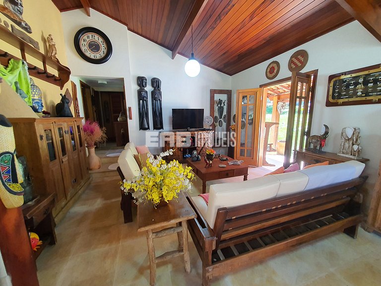 Casa de praia com vista e lazer