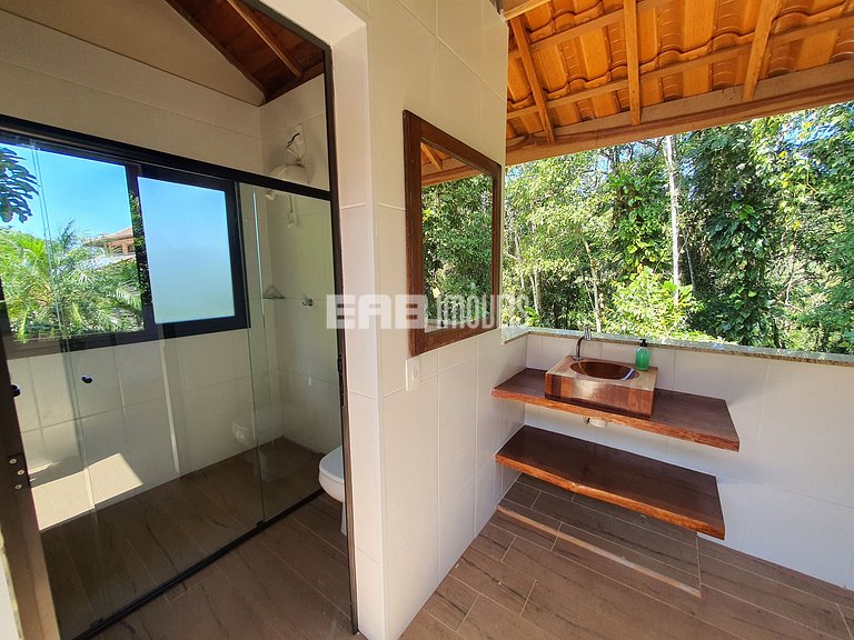 Casa de praia com vista e lazer