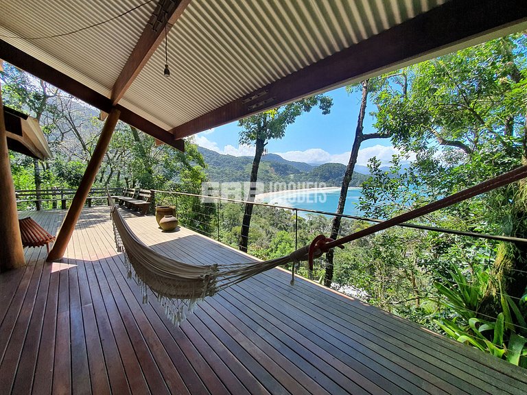 Casa de cinema na Praia do Félix, Ubatuba