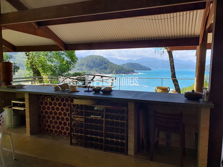 Casa de cinema na Praia do Félix, Ubatuba