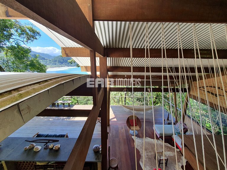 Casa de cinema na Praia do Félix, Ubatuba