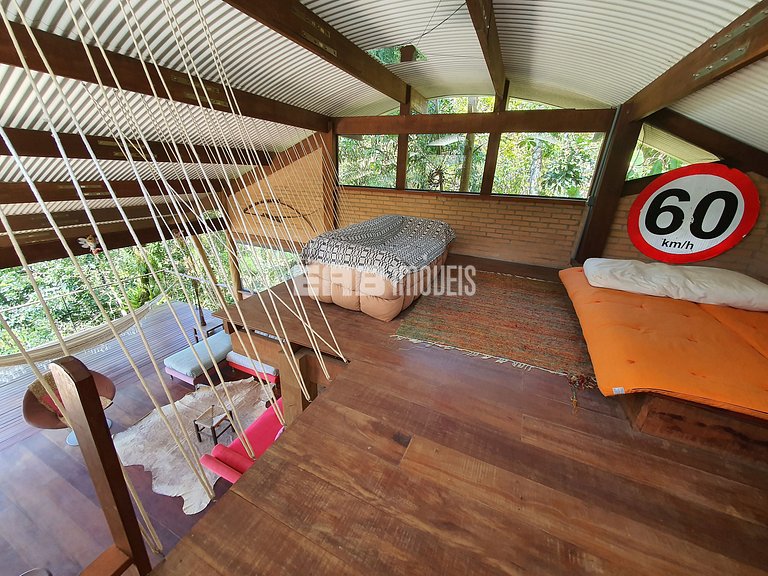 Casa de cinema na Praia do Félix, Ubatuba
