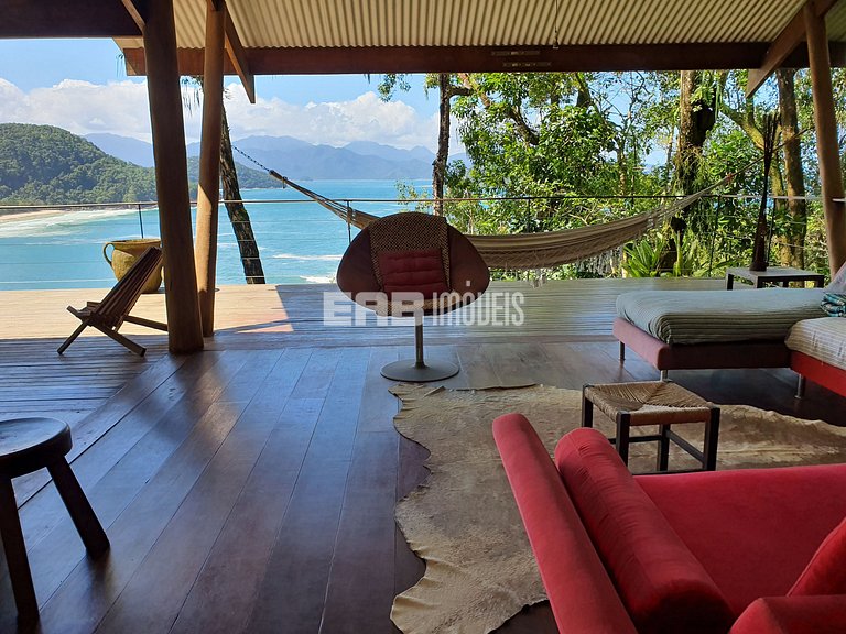 Casa de cinema na Praia do Félix, Ubatuba