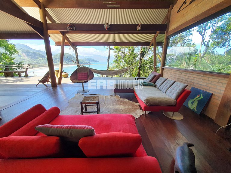 Casa de cinema na Praia do Félix, Ubatuba