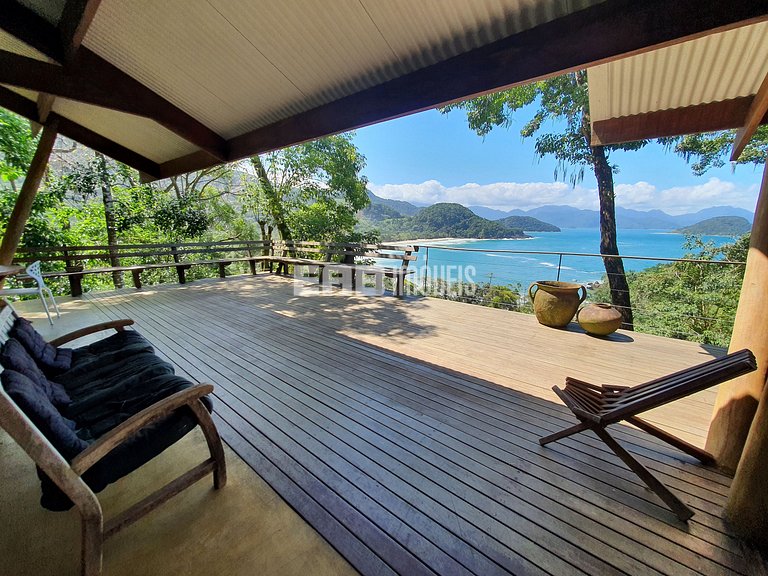 Casa de cinema na Praia do Félix, Ubatuba