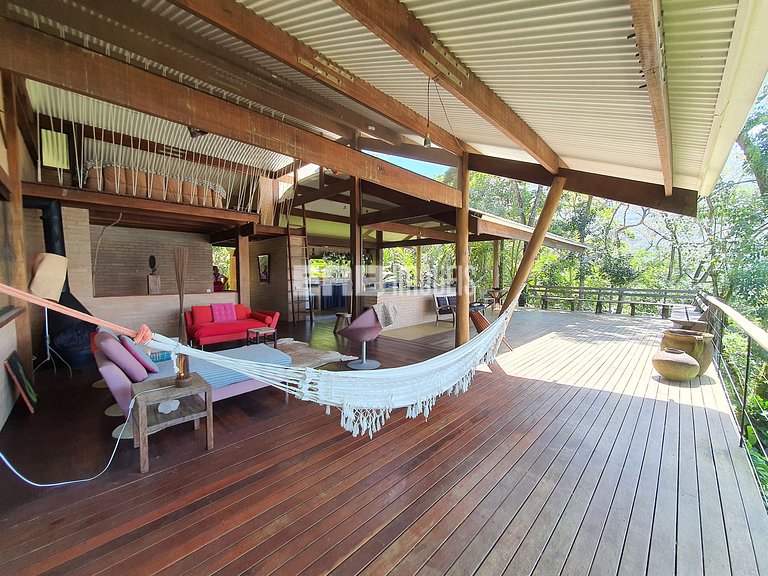 Casa de cinema na Praia do Félix, Ubatuba