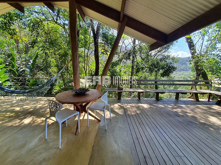 Casa de cinema na Praia do Félix, Ubatuba