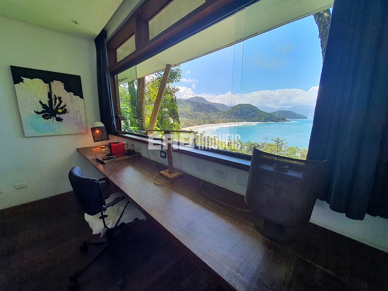 Casa de cinema na Praia do Félix, Ubatuba