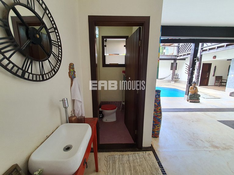 Mansão com 6 suites, sauna e piscina em Itamambuca