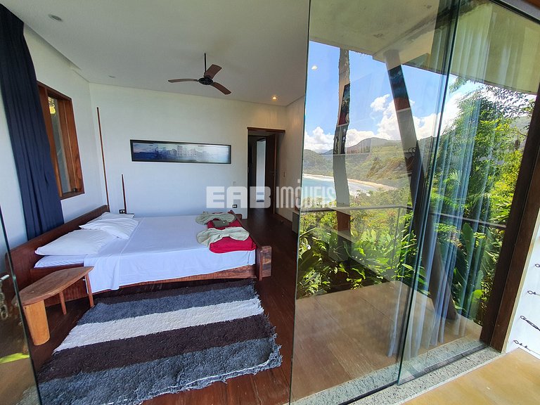 Casa de cinema na Praia do Félix, Ubatuba