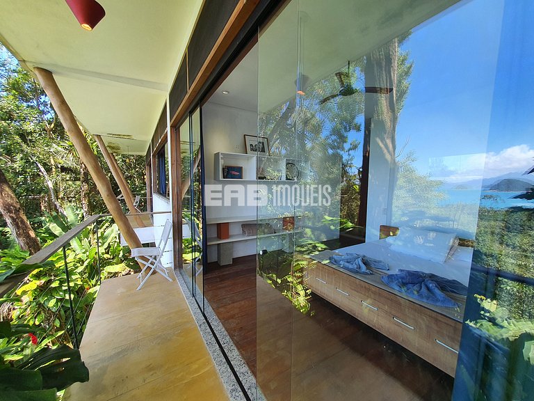 Casa de cinema na Praia do Félix, Ubatuba