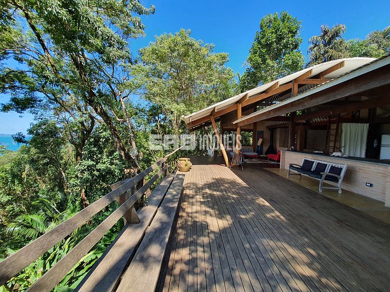 Casa de cinema na Praia do Félix, Ubatuba