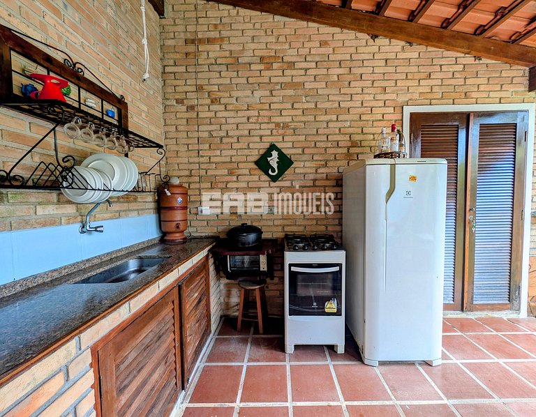 Casa para 12 pessoas na praia de Itamambuca